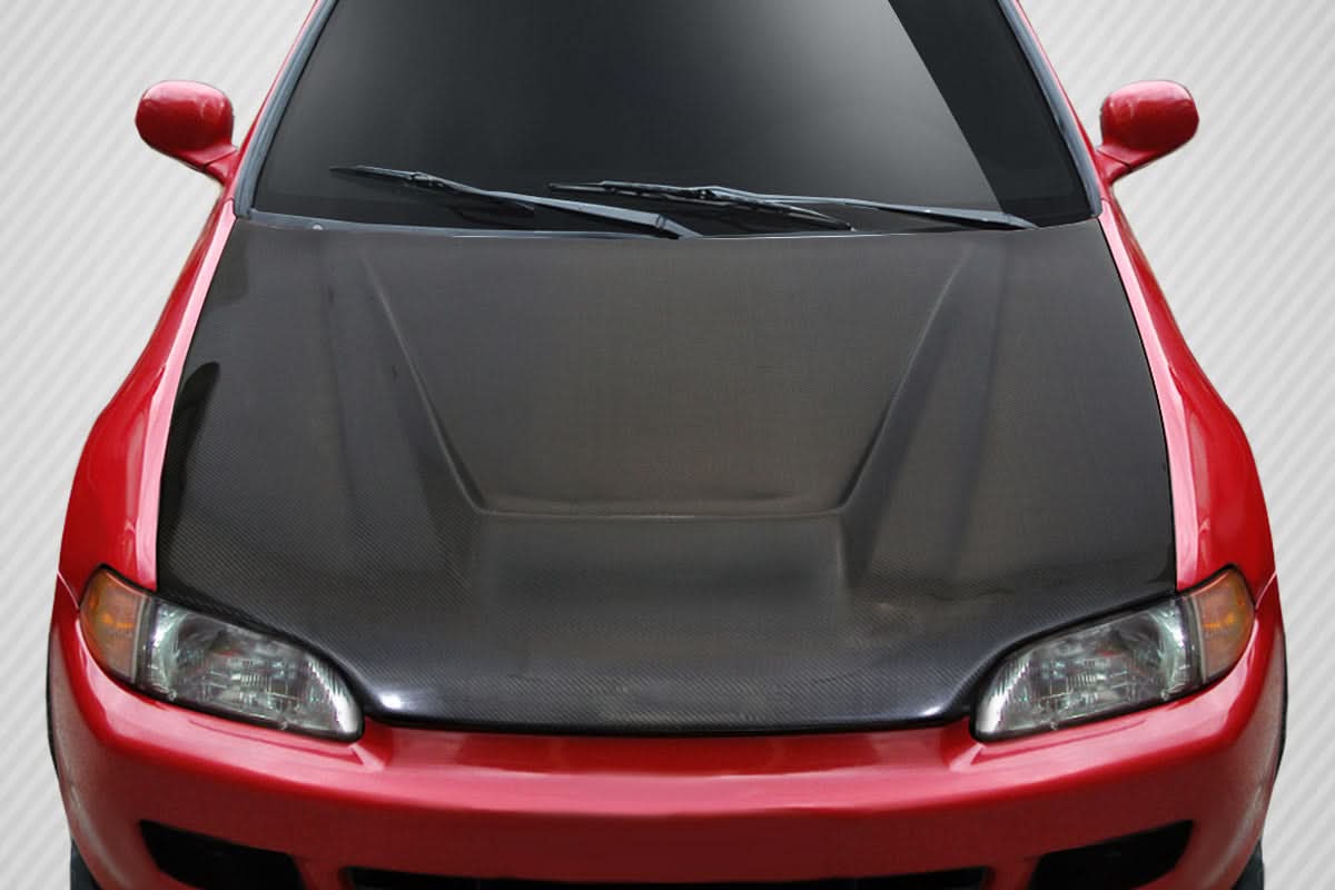 1992-1995 Honda Civic Vader Style Hood - Carbon Fiber