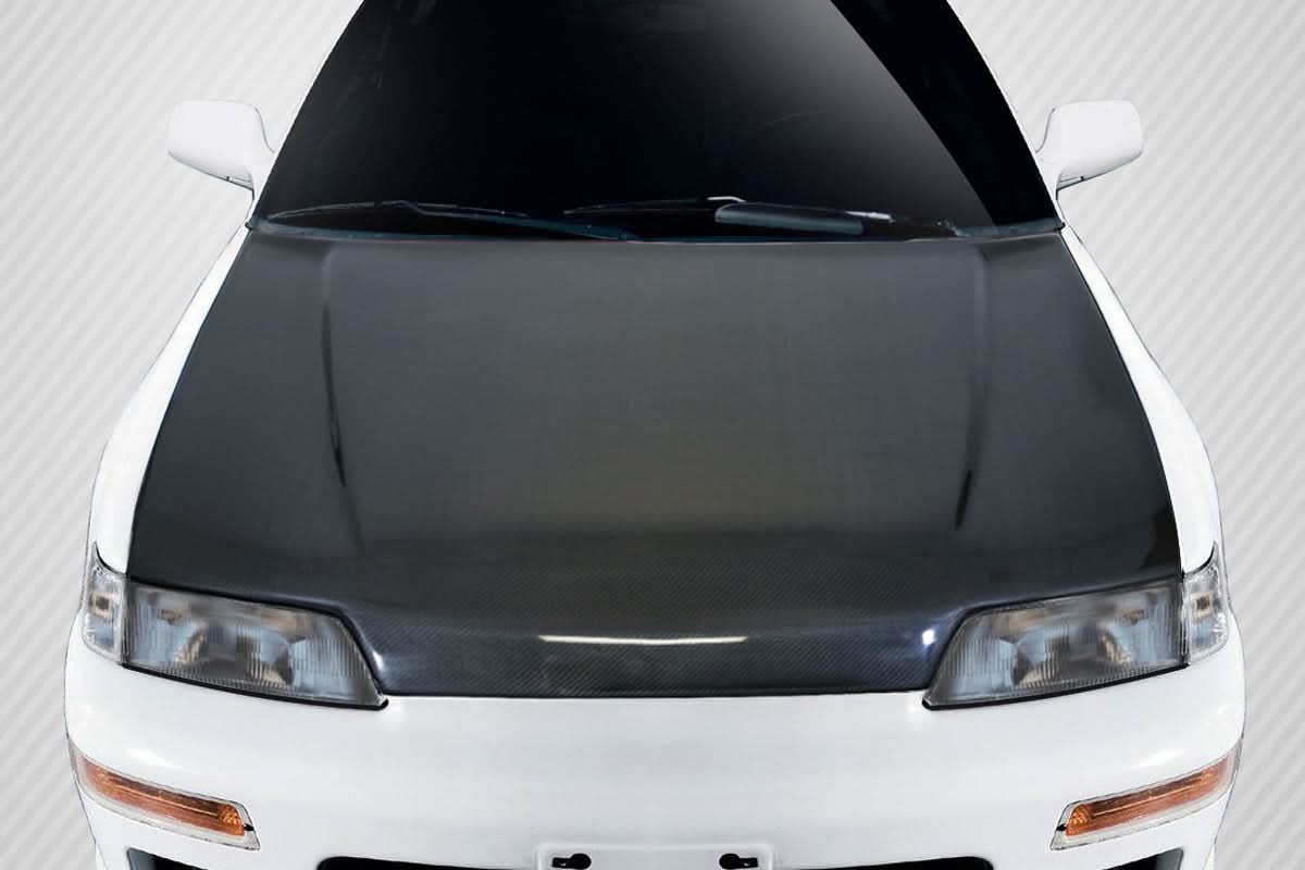1988-1991 Honda Civic JDM OEM Look Hood - Carbon Fiber