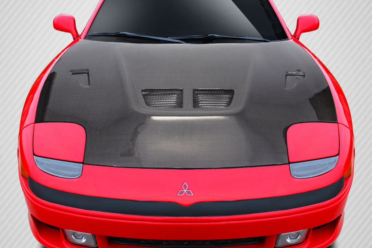 1991-1993 Mitsubishi 3000GT Evo Style Hood - Carbon Fiber