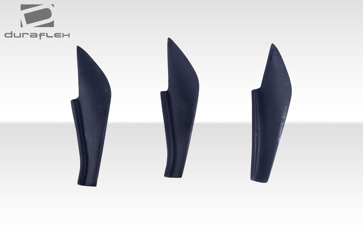 2013-2020 Toyota 86 GT500 V3 Style Rear Bumper Canards 6 Piece - FRP