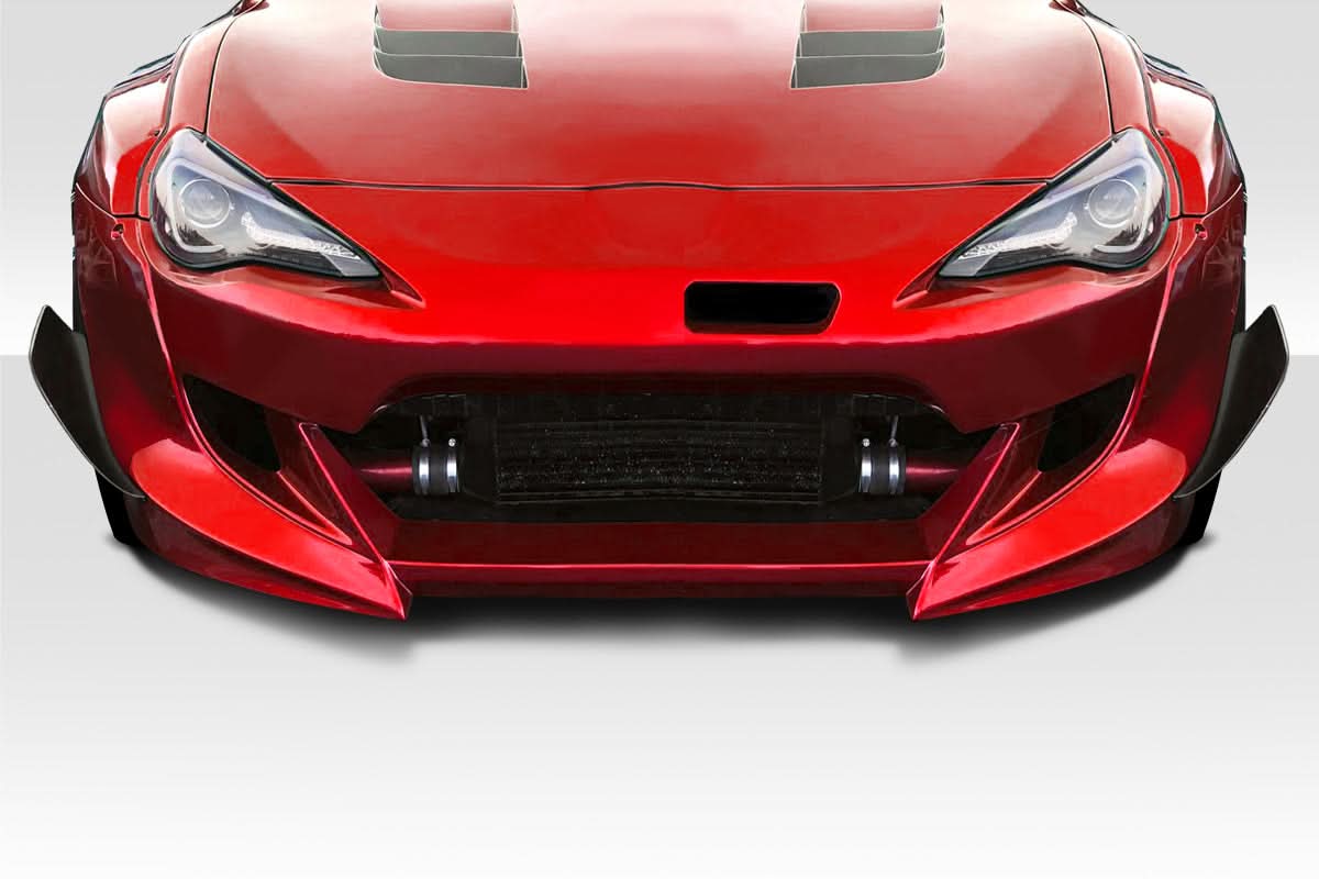 2013-2020 Toyota 86 GT500 V3 Style Front Bumper Canards 2 Piece - FRP