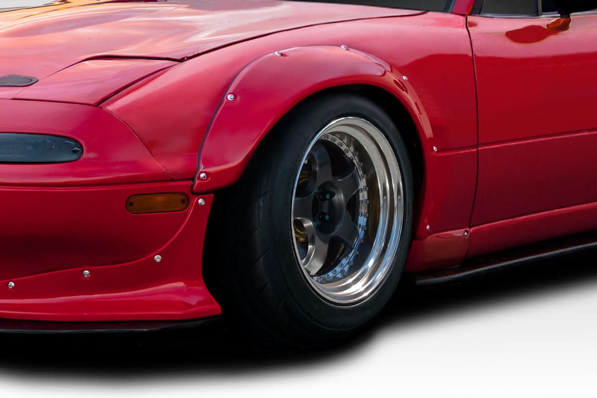 1990-1997 Mazda Miata TKO RBS Style Wide Body Front Fender Flares - 2 Piece