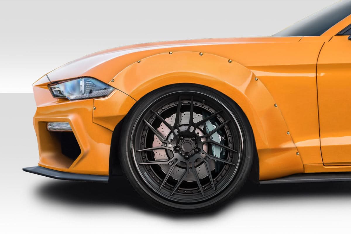 2018-2023 Ford Mustang Grid Style Wide Body Kit - 8 Piece - FRP