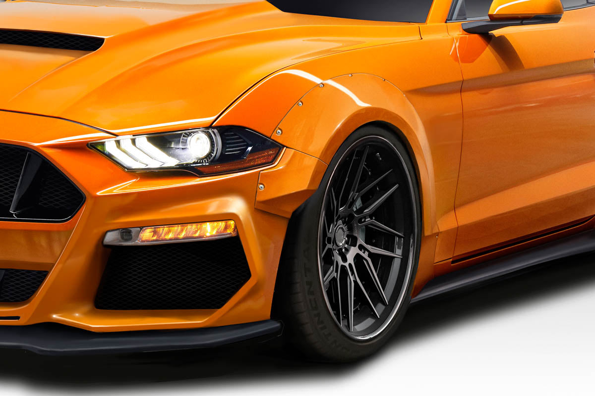 2018-2023 Ford Mustang Grid Style Wide Body Front Fender Flares - FRP