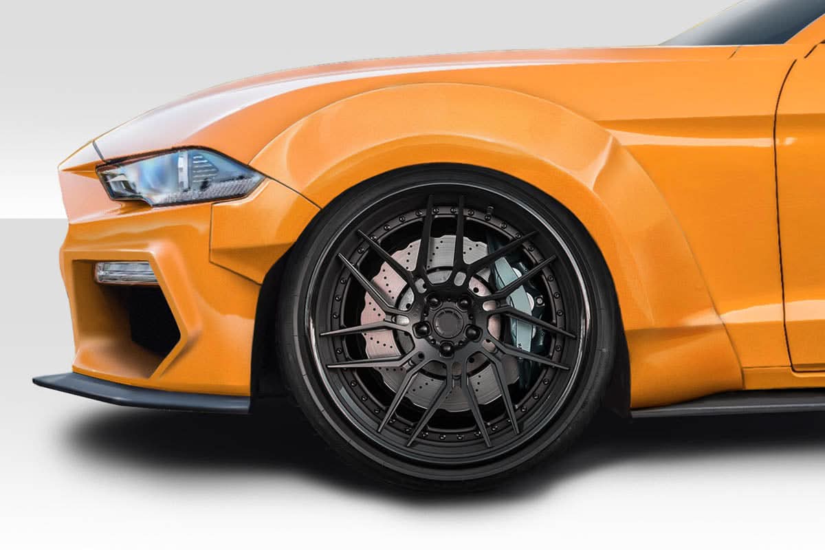 2018-2023 Ford Mustang Grid Wide Body Front Fender Flares - 4 Piece
