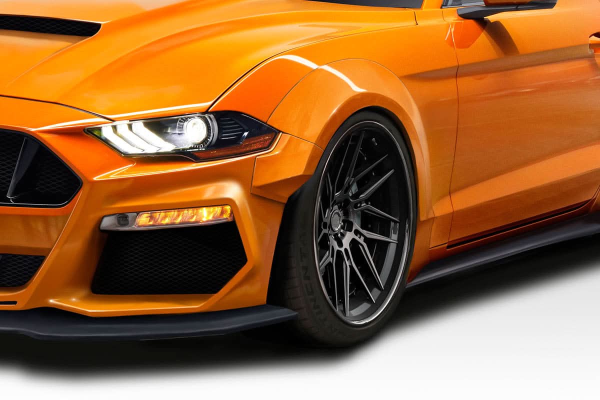 2018-2023 Ford Mustang Grid Wide Body Front Fender Flares - 4 Piece