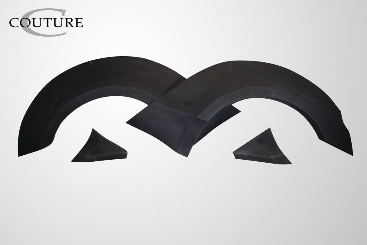 2015-2023 Ford Mustang Grid Style Wide Body Rear Fender Flares - Polyurethane