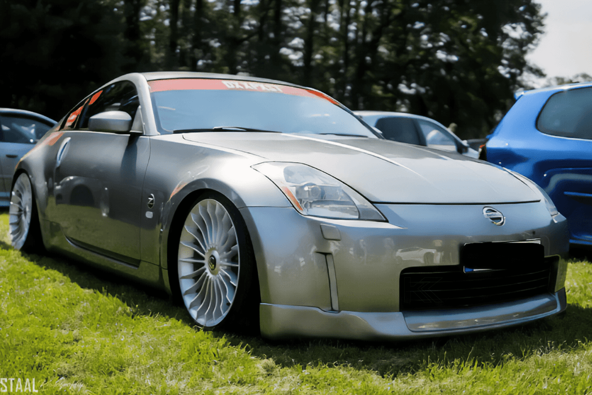 Nissan Fairlady 350z Black INGS Look Front Bumper Lip (2002 - 2008) - K2 Industries