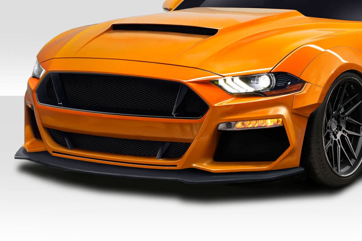 2018-2023 Ford Mustang Grid Style Front Lip Under Spoiler - FRP
