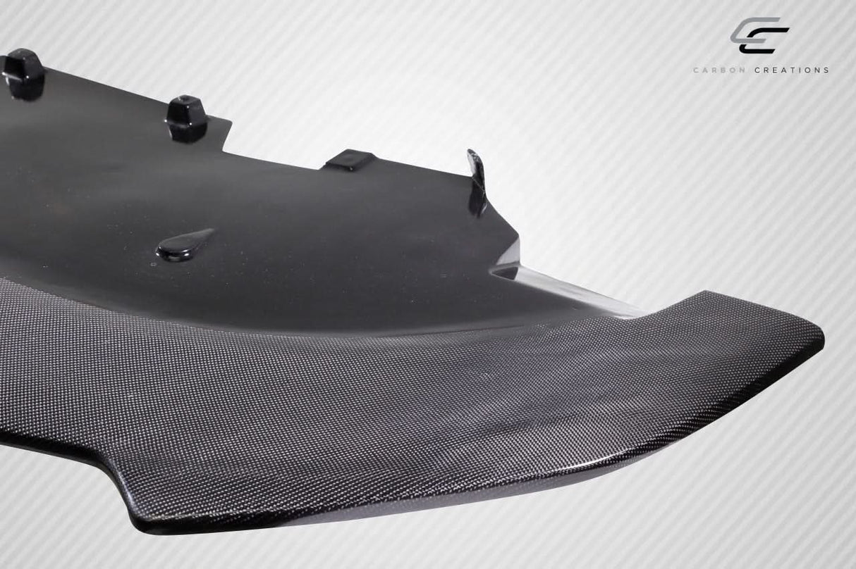 2018-2023 Ford Mustang Grid Style Front Lip Under Spoiler - Carbon Fiber
