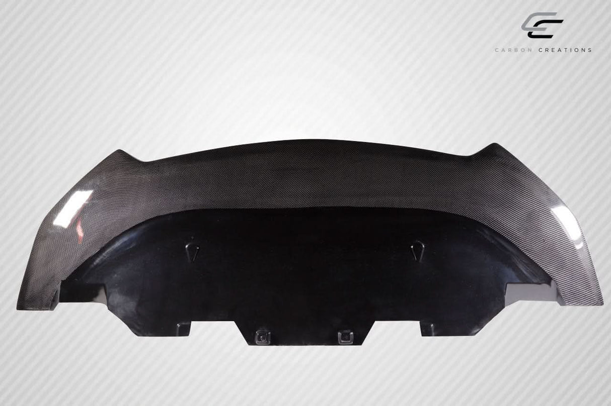 2018-2023 Ford Mustang Grid Style Front Lip Under Spoiler - Carbon Fiber