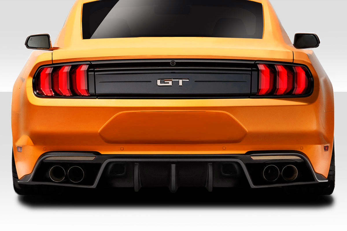 2018-2023 Ford Mustang Grid Style Rear Diffuser - FRP