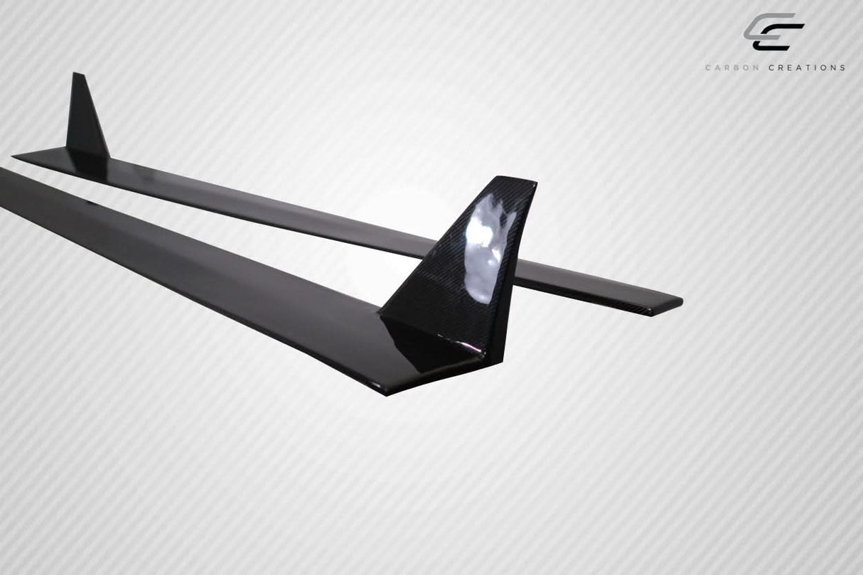 2015-2023 Ford Mustang Grid V2 Style Side Skirts - Carbon Fiber