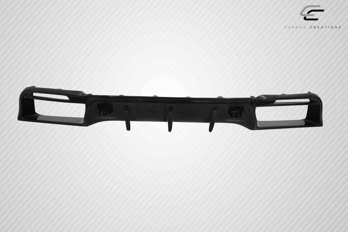 2018-2023 Ford Mustang Grid Style Rear Diffuser - Carbon Fiber