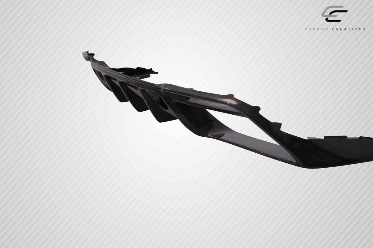 2018-2023 Ford Mustang Grid Style Rear Diffuser - Carbon Fiber