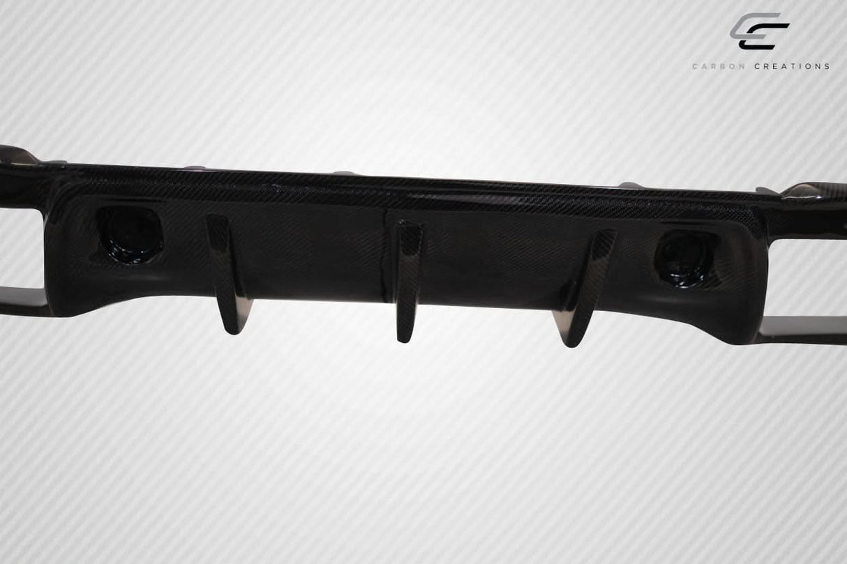 2018-2023 Ford Mustang Grid Style Rear Diffuser - Carbon Fiber