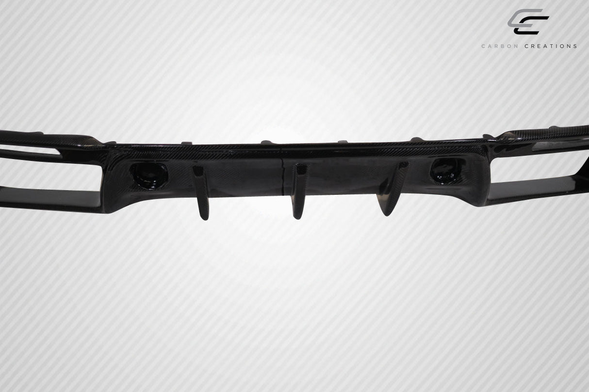 2018-2023 Ford Mustang Grid Style Rear Diffuser - Carbon Fiber