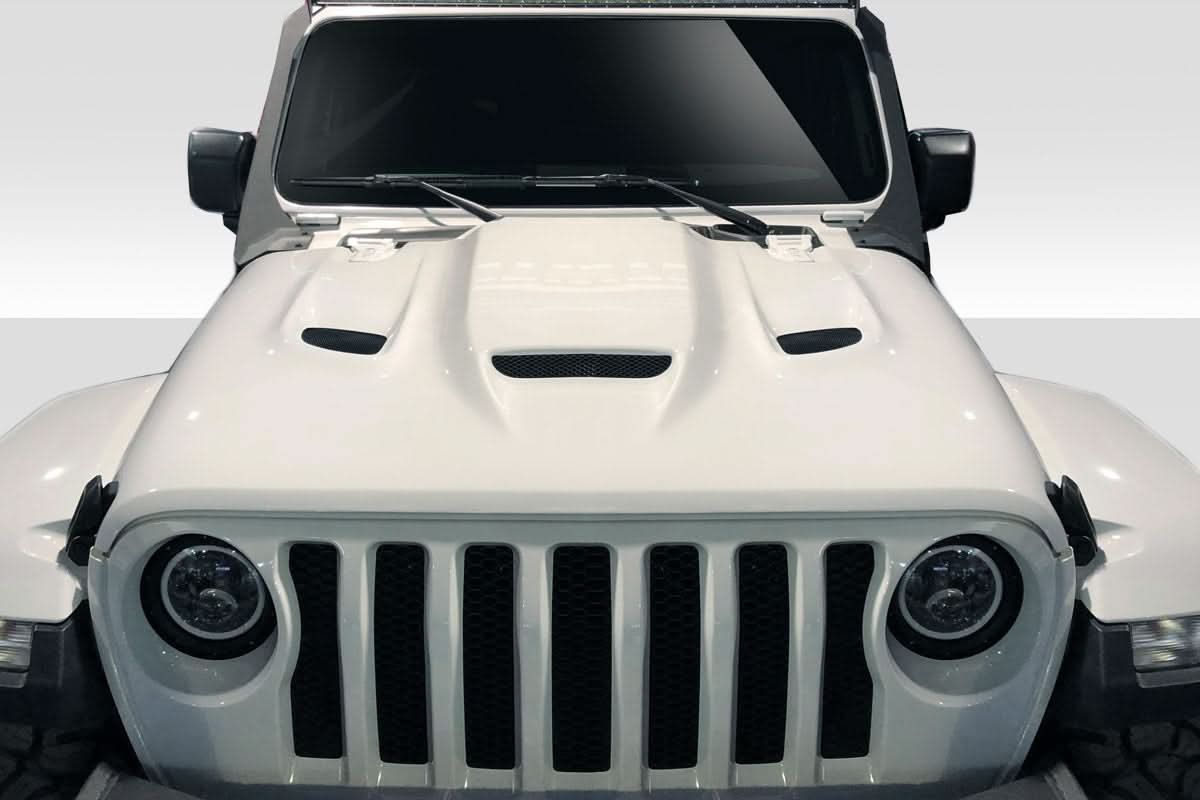 2018-2025 Jeep Wrangler JL Gladiator JT Hellcat Look Hood - FRP