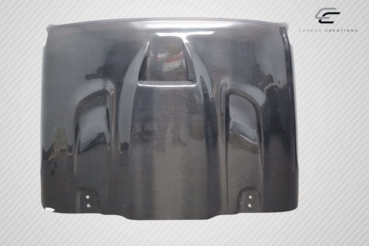 2018-2025 Jeep Wrangler JL Gladiator JT Hellcat Look Hood - Carbon Fiber