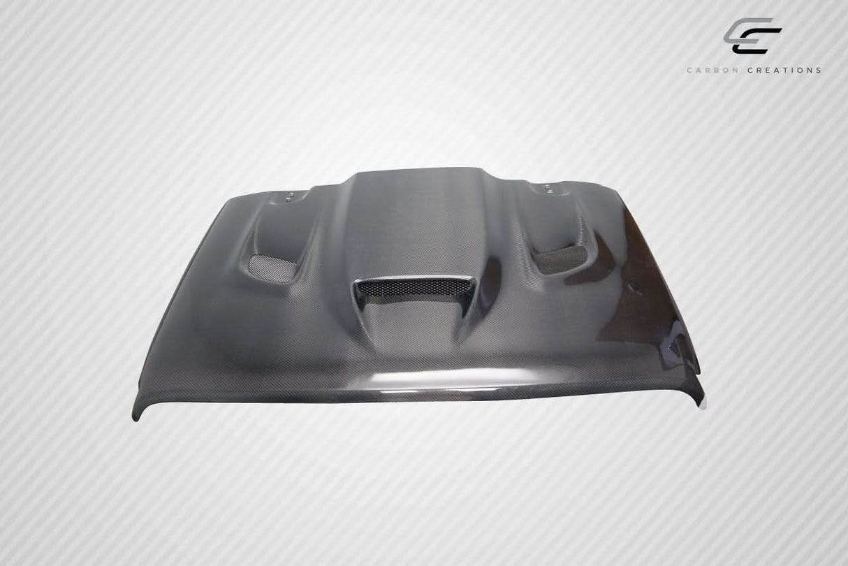 2018-2025 Jeep Wrangler JL Gladiator JT Hellcat Look Hood - Carbon Fiber