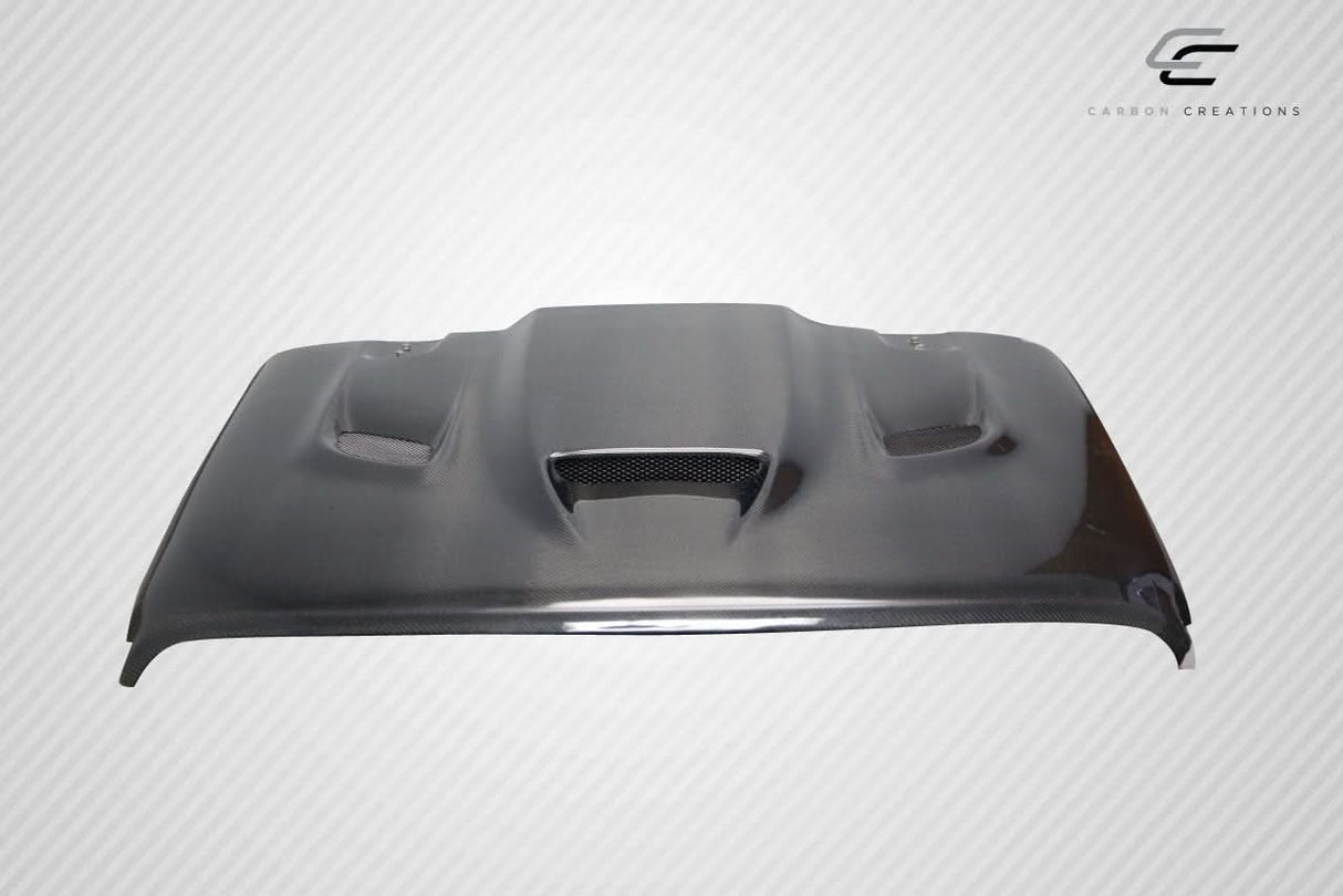 2018-2025 Jeep Wrangler JL Gladiator JT Hellcat Look Hood - Carbon Fiber
