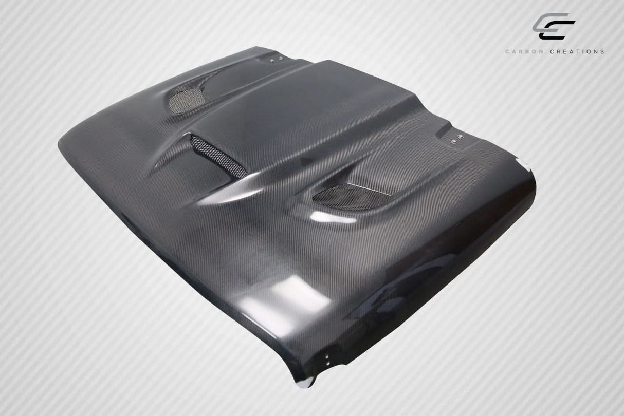2018-2025 Jeep Wrangler JL Gladiator JT Hellcat Look Hood - Carbon Fiber
