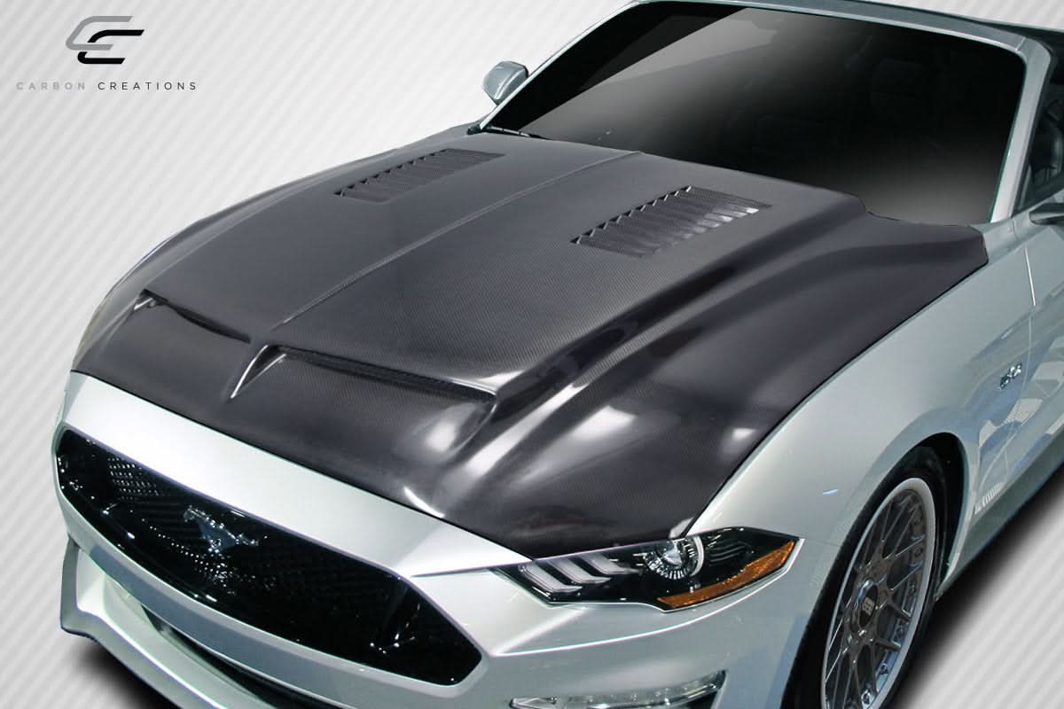 2018-2023 Ford Mustang GT500 Style Hood - Carbon Fiber