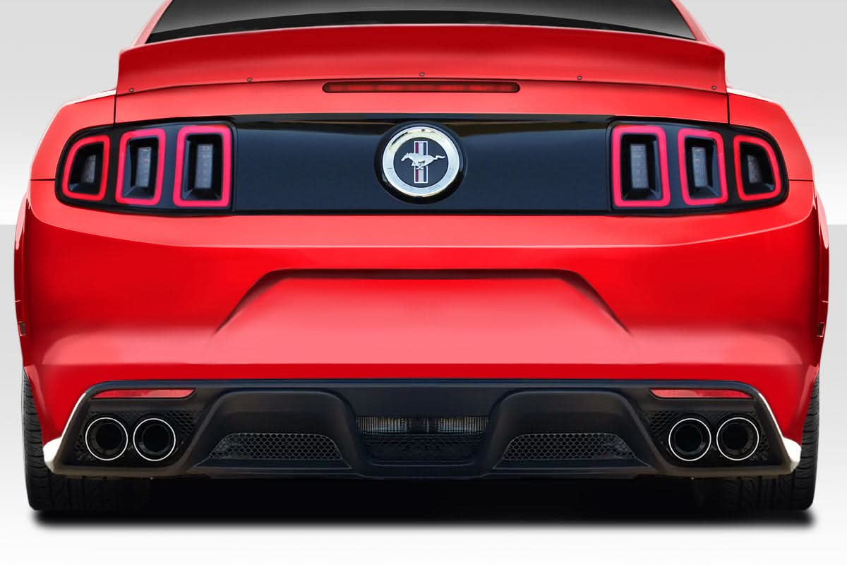 2013-2014 Ford Mustang GT350 Look Rear Bumper - 1 Piece - FRP