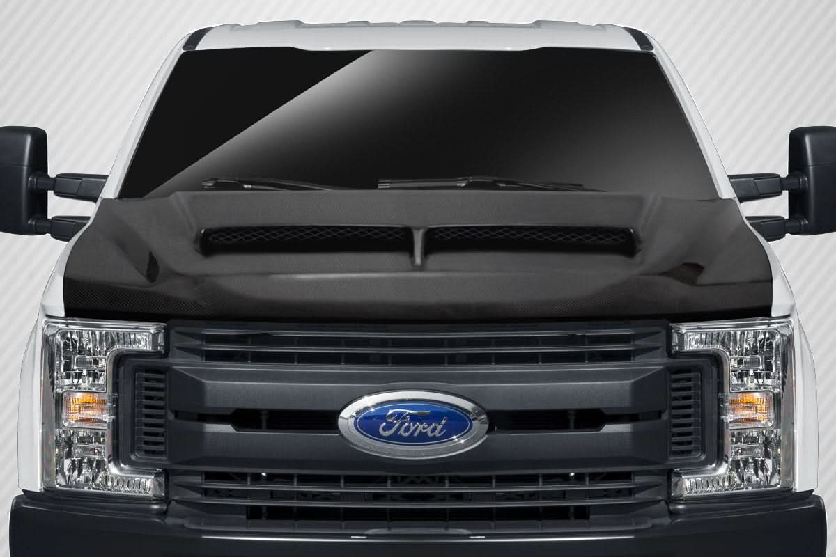 2017-2022 Ford Super Duty F250 F350 F450 GT500 Style Hood - Carbon Fiber