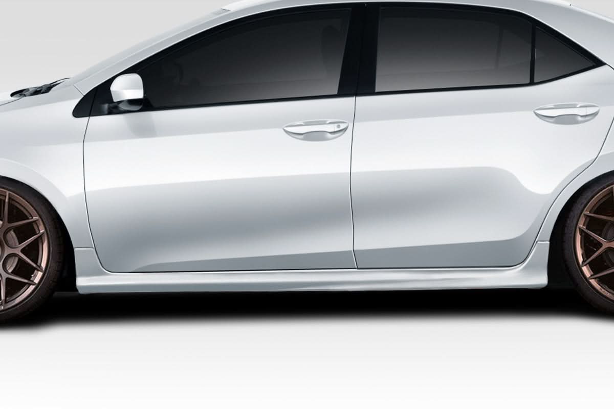 2014-2016 Toyota Corolla Zeta Style Side Skirt Rocker Panels - FRP