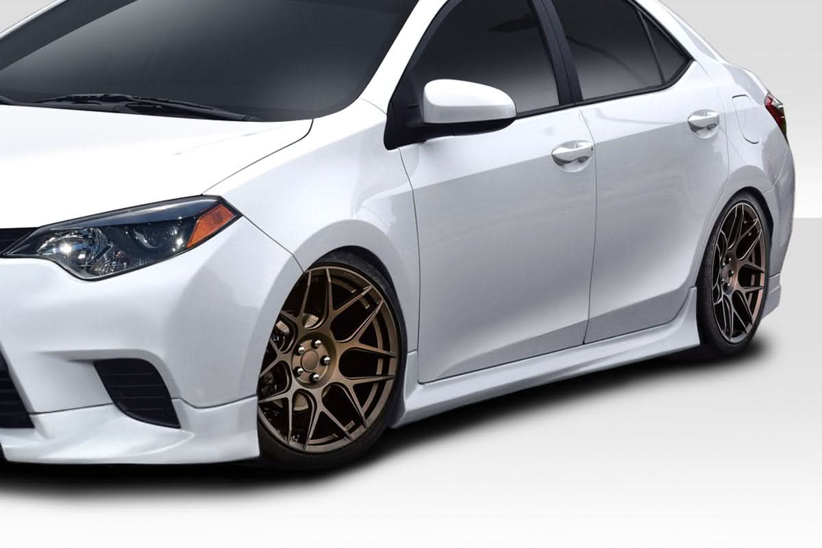 2014-2016 Toyota Corolla Zeta Style Side Skirt Rocker Panels - FRP