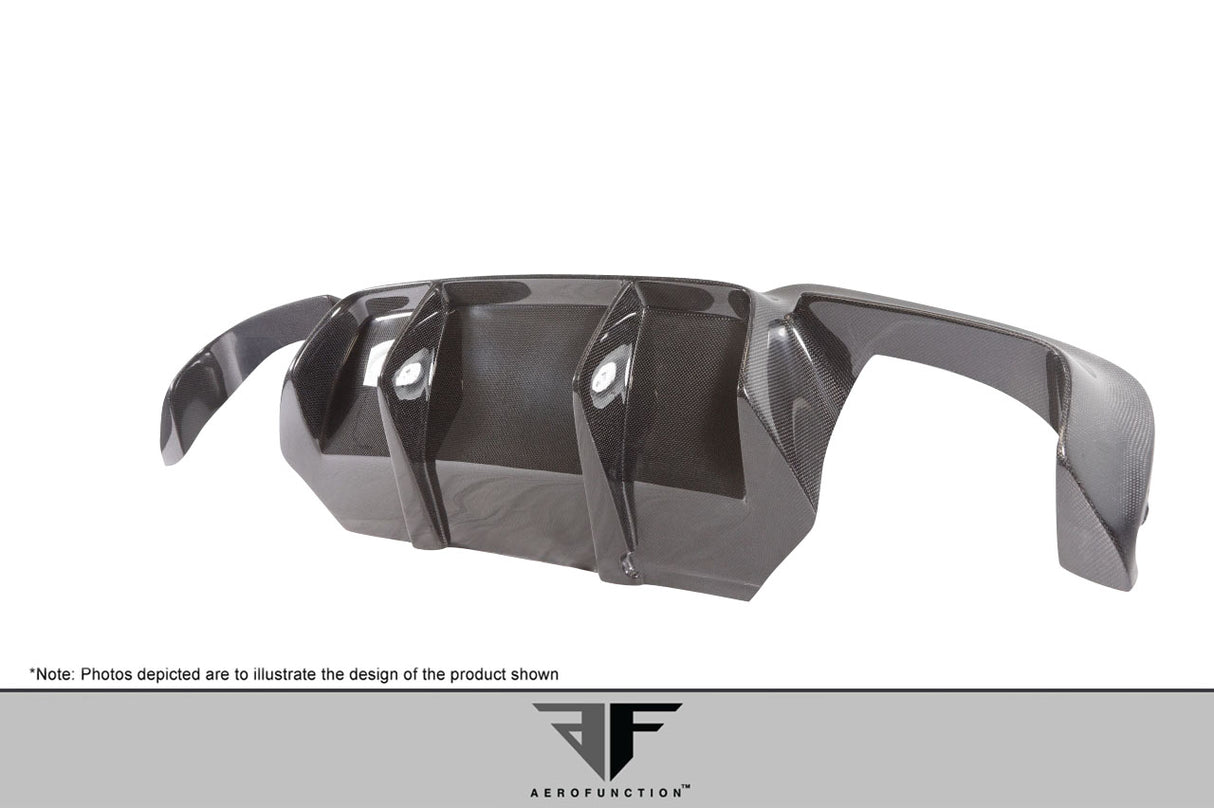 2011-2016 BMW M5 F10 Carbon AF-1 Rear Diffuser ( CFP ) - 1 Piece