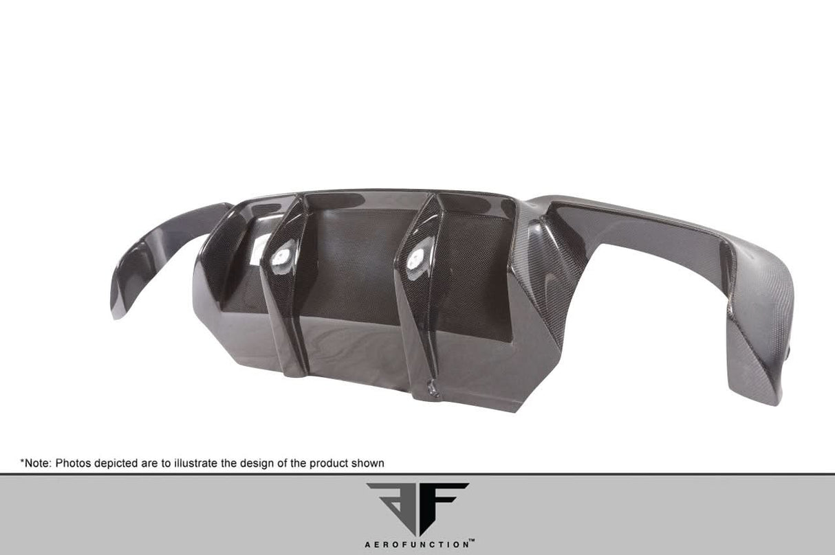 2011-2016 BMW M5 AF-1 Style Rear Diffuser - Carbon Fiber