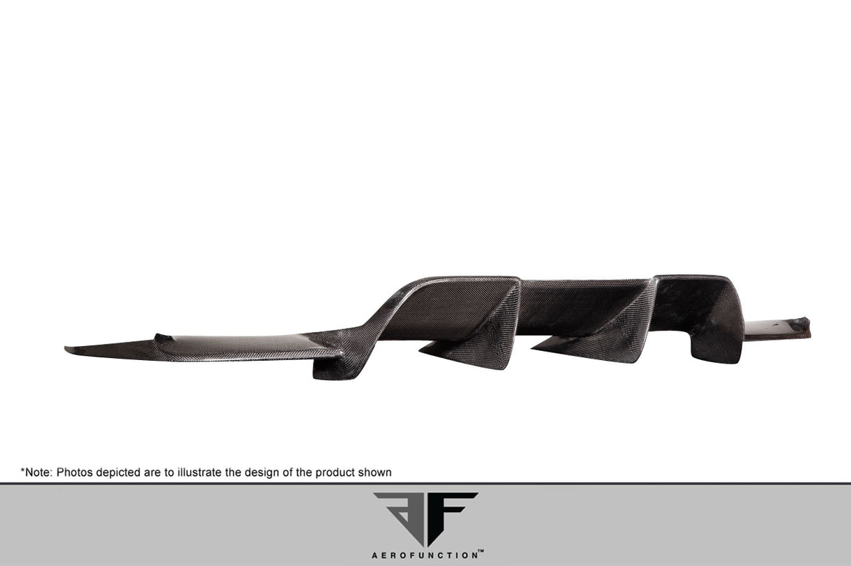 2012-2019 BMW M6 F12 Carbon AF-1 Rear Diffuser ( CFP ) - 1 Piece