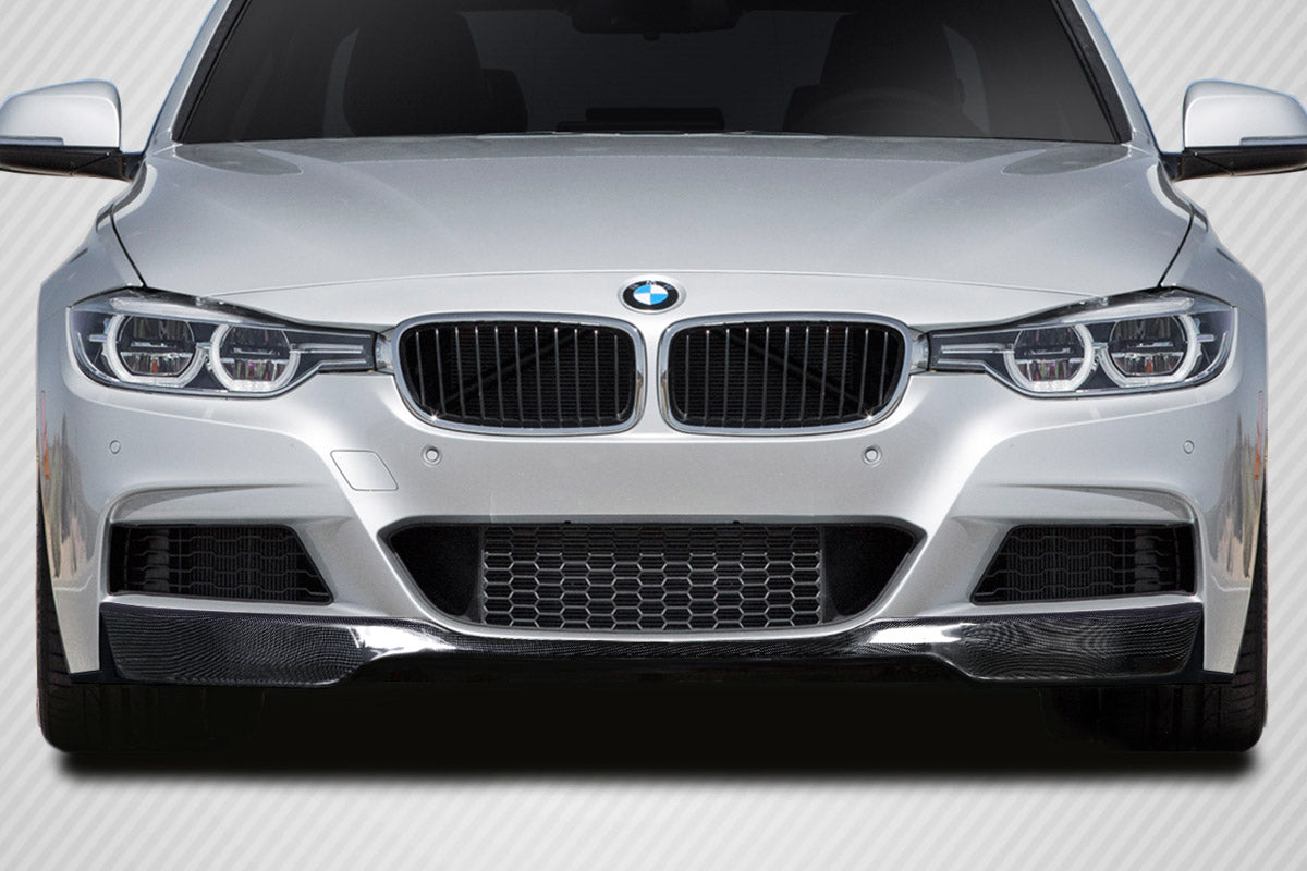 2012-2018 BMW 3 Series F30 AF-1 Style Front Add On Lip - Carbon