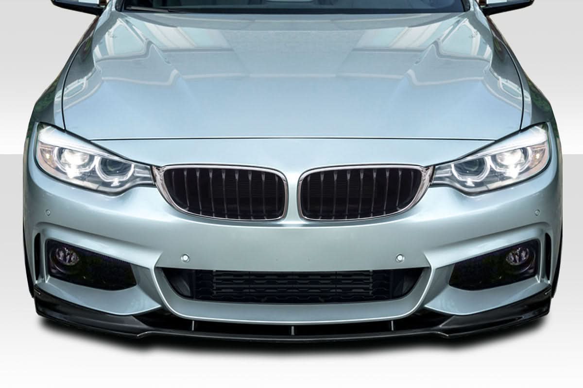2014-2020 BMW 4 Series AF-1 Style Front Add On Lip Spoiler - Carbon