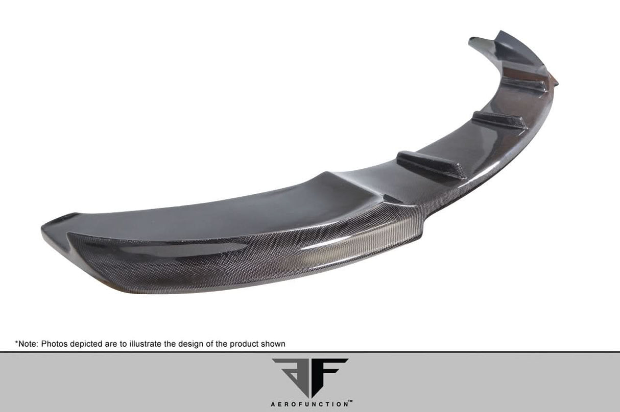 2014-2020 BMW 4 Series AF-1 Style Front Add On Lip Spoiler - Carbon