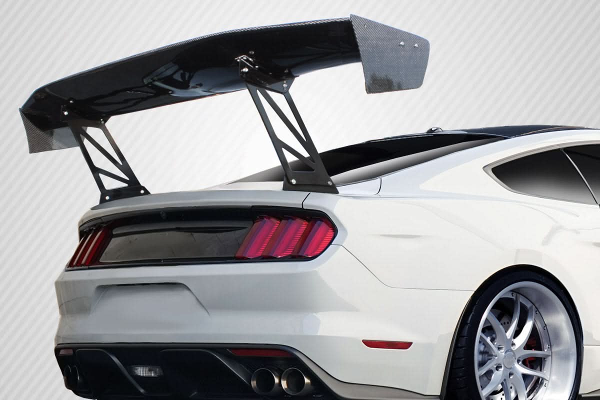 Universal VRX Style V1 Tall Wing Complete Kit - Dry Carbon Fiber