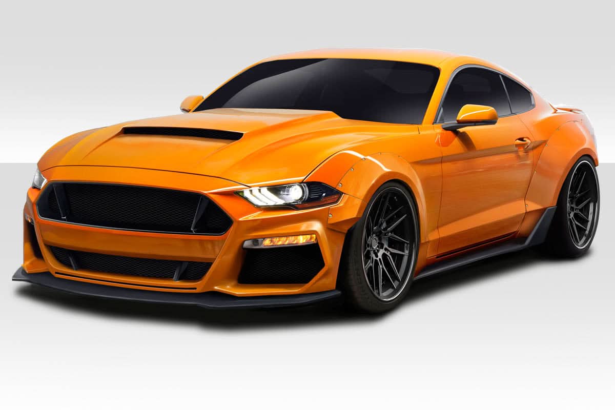 2018-2023 Ford Mustang Grid Style Wide Body Kit - 8 Piece - FRP