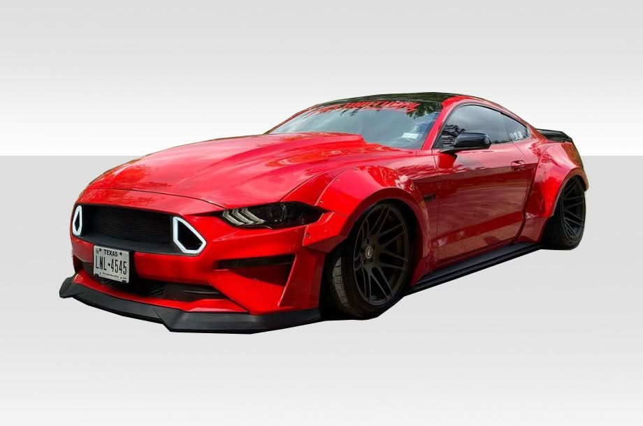 2018-2023 Ford Mustang Grid Style Wide Body Kit - 8 Piece - FRP