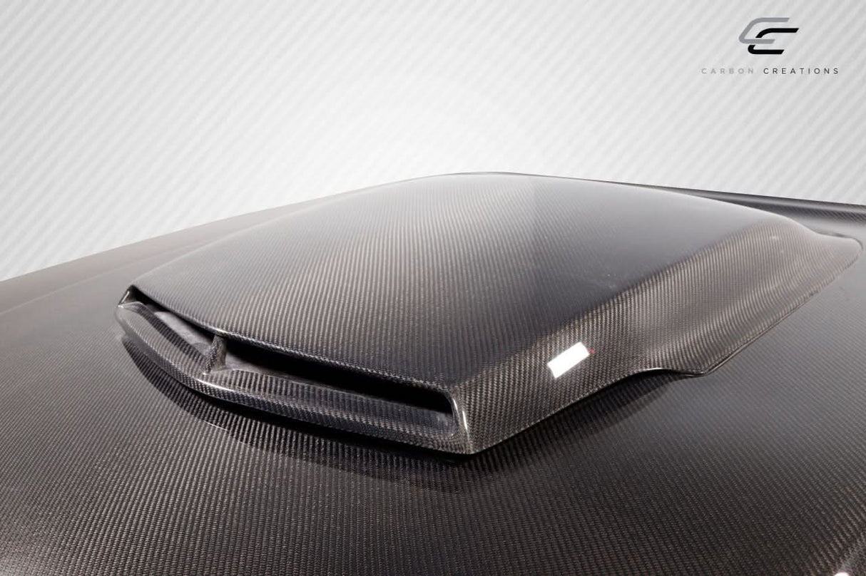 2008-2023 Dodge Challenger TA Look Hood - Carbon Fiber