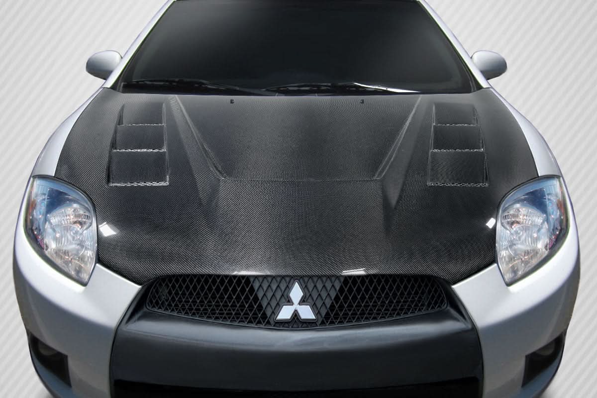 2006-2012 Mitsubishi Eclipse Magneto Style Hood - Carbon Fiber