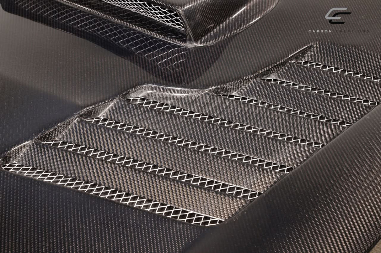 2002-2003 Subaru Impreza WRX STI C-2 Style Hood - Carbon Fiber