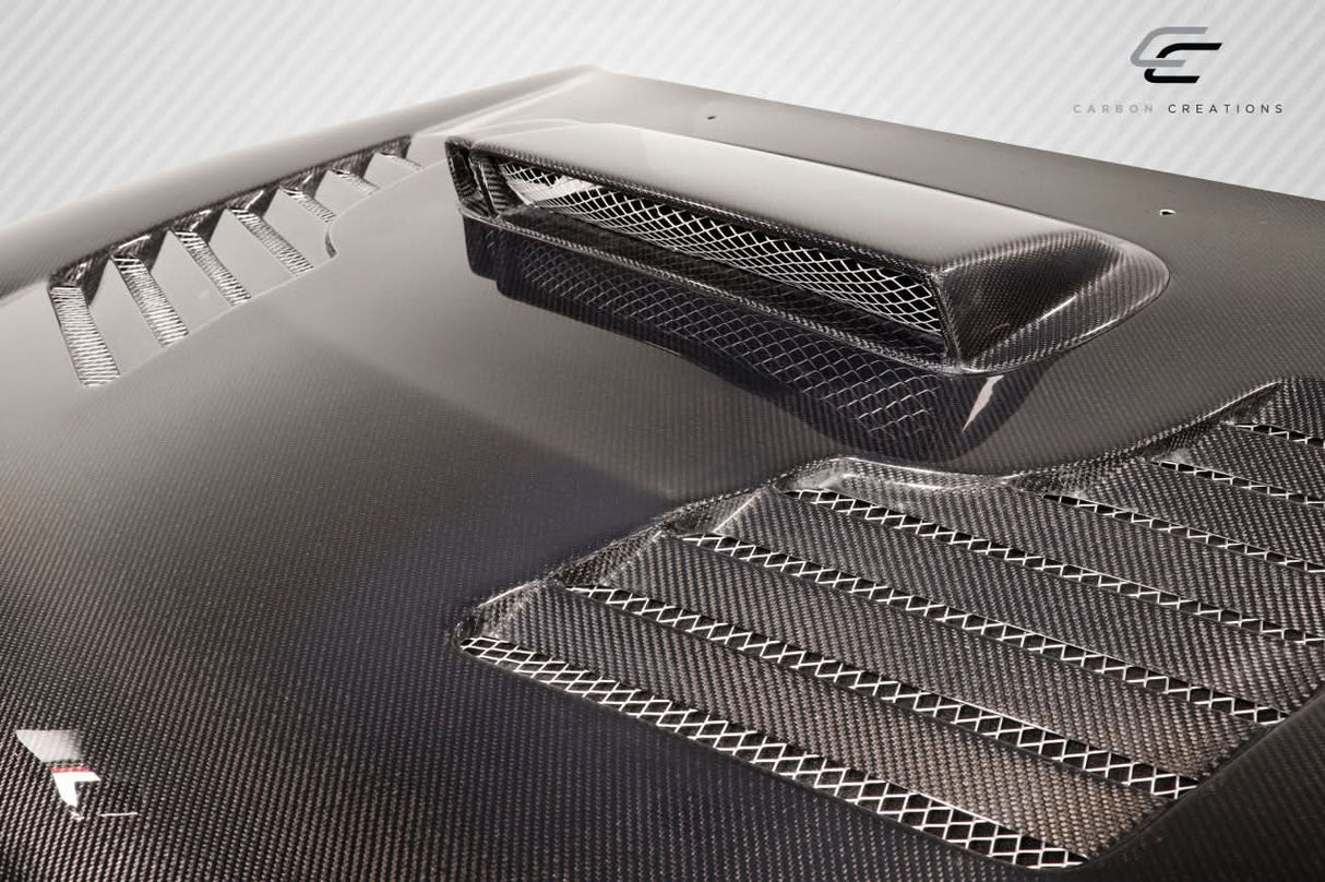 2002-2003 Subaru Impreza WRX STI C-2 Style Hood - Carbon Fiber