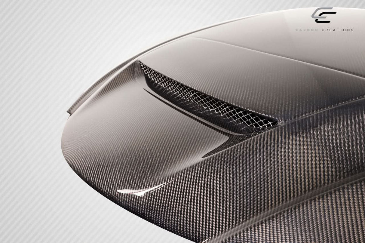 2004-2008 Mazda 3 4DR M-Speed Style Hood - Carbon Fiber