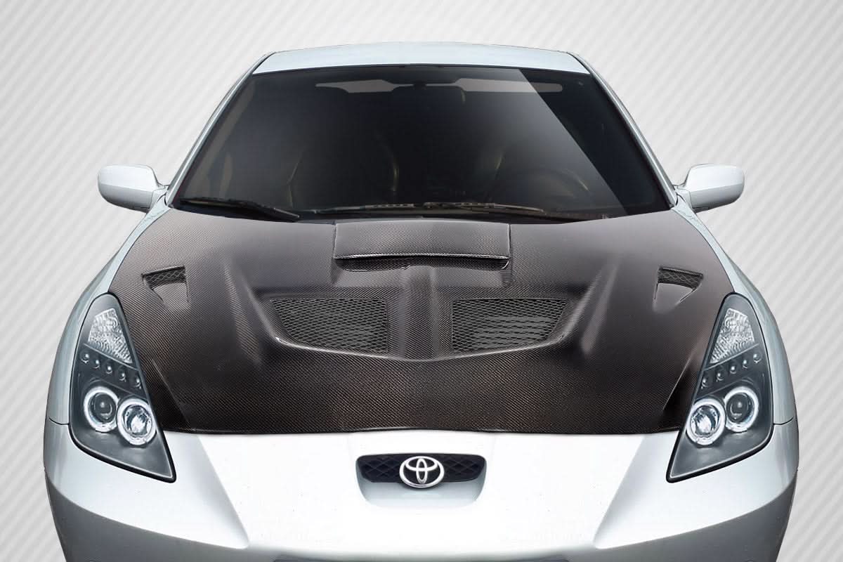 2000-2005 Toyota Celica Evo GT Style Hood - Carbon Fiber