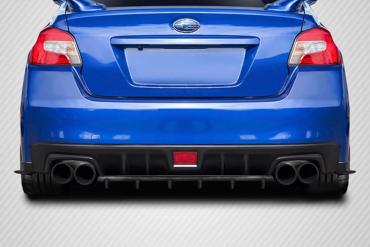2015-2021 Subaru WRX STI C Speed Style Rear Diffuser - Carbon Fiber
