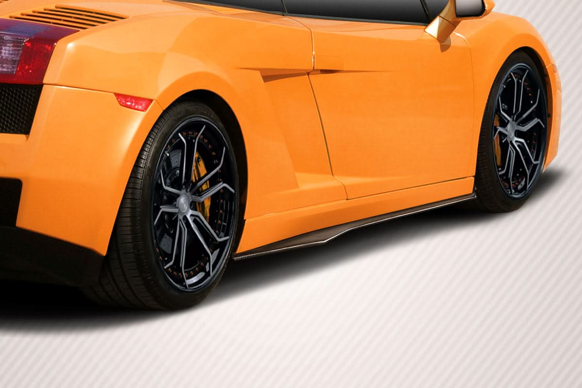 2004-2013 Lamborghini Gallardo LP560 LP570 Look Side Skirts - Carbon