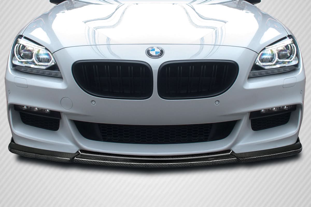 2011-2019 BMW 6 Series HMS Style Front Lip Spoiler - Carbon Fiber
