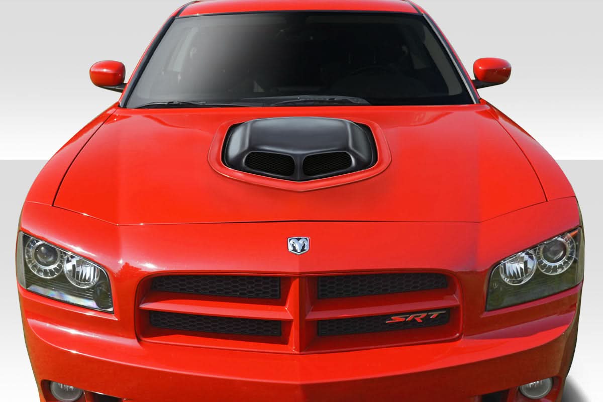 2006-2010 Dodge Charger Shaker Style Hood - 1 Piece - FRP